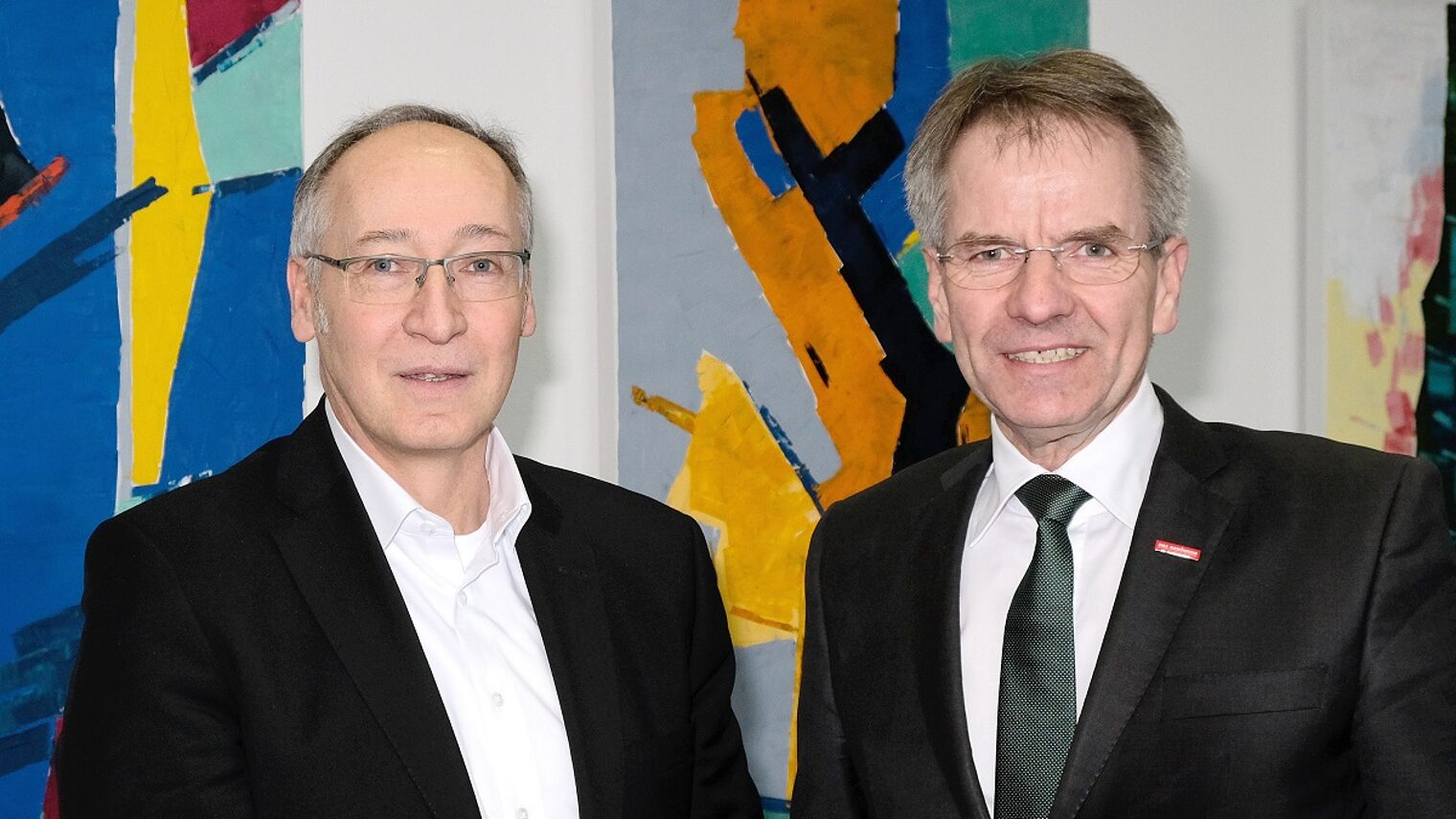 Roland Schüßler, Vorsitzender der Geschäftsführung der Regionaldirektion NRW und Andreas Ehlert, Präsident der HWK Düsseldorf