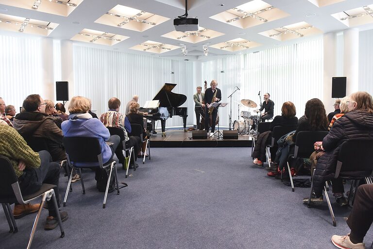 Jazz-Quartett im Konzertsaal