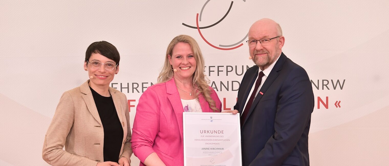 Starker Einsatz von Janine Kirchmair Josefine Paul, Janine Kirchmair und Berthold Schröder